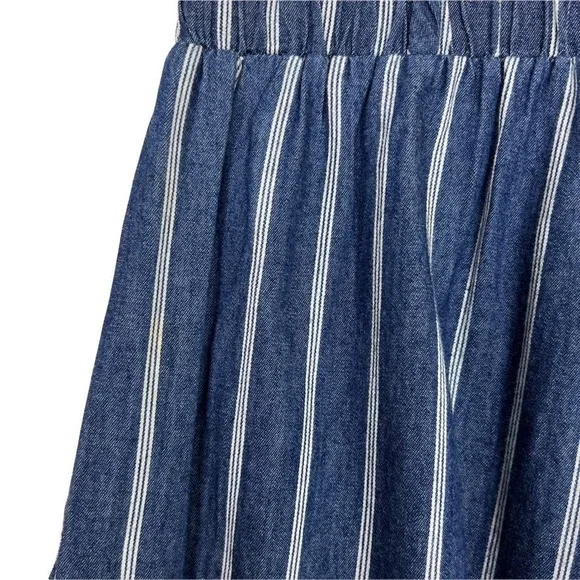 Final Touch Wide Leg Blue Striped Palazzo Pants Size Small - Picture 11 of 14